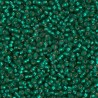 Rocaille 11/0 0017F Matte Silver Lined Emerald 10 gr