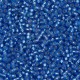 Rocaille 11/0 0019F Matte Silver Lined Sapphire 10 gr