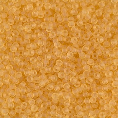 Rocaille 11/0 0132F Matte Transparent Light Topaz  10 gr