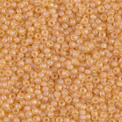 Rocaille 11/0 0132FR Matte Transparent Light Topaz AB 10 gr