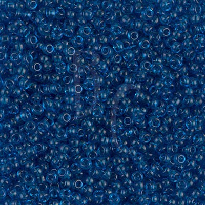 Rocaille 11/0 0149 Transparent Capri Blue 10 gr