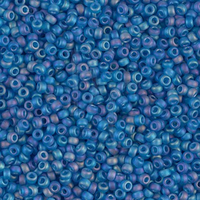 Rocaille 11/0 0149FR Matte Transparent Capri Blue Ab 10 gr