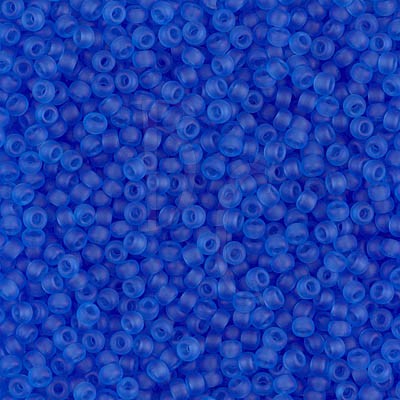 Rocaille 11/0 0150F Matte Transparent Sapphire 10 gr