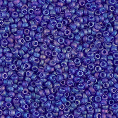 Rocaille 11/0 0151FR Matte Transparent Cobalt AB 10 gr