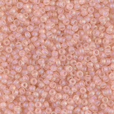 Rocaille 11/0 0155FR Matte Transparent Light Tea Rose AB 10 gr