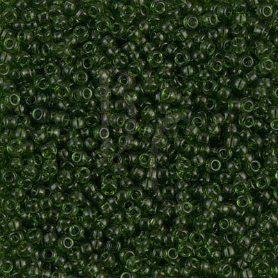 Rocaille 11/0 0158 Trasparent Olive 10 gr