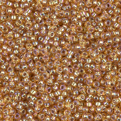 Rocaille 11/0 1004 Silver Lined Dark Gold AB 10 gr