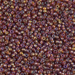 Rocaille 11/0 1005 Silver Lined Dark Topaz AB 10 gr