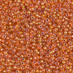 Rocaille 11/0 1008 Silver Lined Orange AB  10 gr