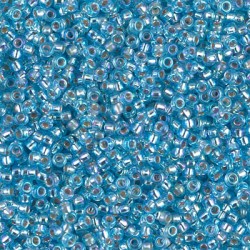 Rocaille 11/0 1018 Silver Lined Aqua AB 10 gr
