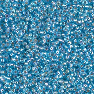 Rocaille 11/0 1018 Silver Lined Aqua AB 10 gr