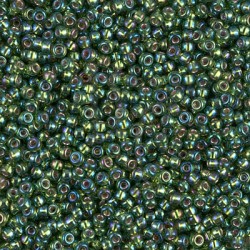 Rocaille 11/0 1026 Silver Lined Olive AB 10 gr