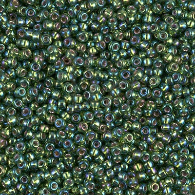 Rocaille 11/0 1026 Silver Lined Olive AB 10 gr