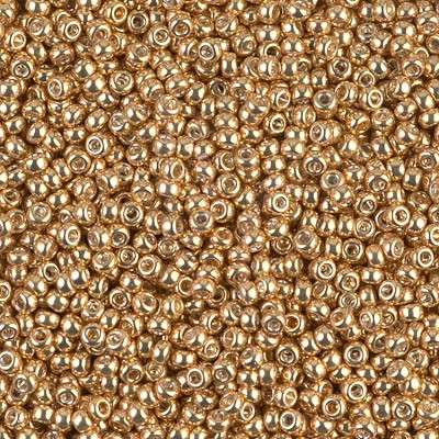 Rocaille 11/0 1052 Galvanized Dark Yellow Gold 10 gr