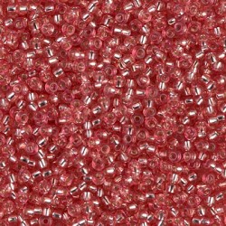 Rocaille 11/0 1660 Dyed Silver Lined Dark Coral 10 gr