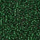Rocaille 11/0 1661 Dyed SF Rose Silver Lined Leaf Green 10 gr