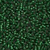 Rocaille 11/0 1661 Dyed SF Rose Silver Lined Leaf Green 10 gr