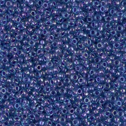 Rocaille 11/0 1827 Sparkle Purple Lined Aqua Luster 10 gr