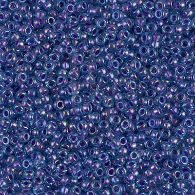 Rocaille 11/0 1827 Sparkle Purple Lined Aqua Luster 10 gr