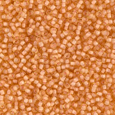 Rocaille 11/0 1922 Semi-Matte Peach Lined Crystal 10 gr