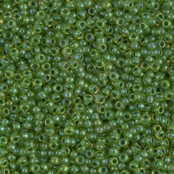 Rocaille 11/0 1926 Semi-Matte Pea Green Lined Chartreuse 10 gr