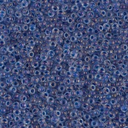 Rocaille 11/0 1928 Semi-Matte Blue Lined Crystal 10 gr