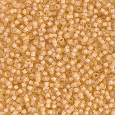 Rocaille 11/0 1935 Semi-Matte Salmon Lined Light Topaz 10 gr