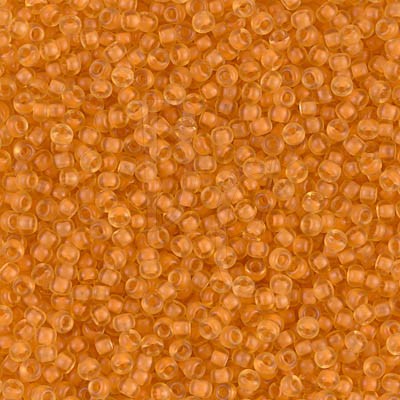 Rocaille 11/0 1937 Semi-Matte Apricot Lined Light Topaz 10 gr