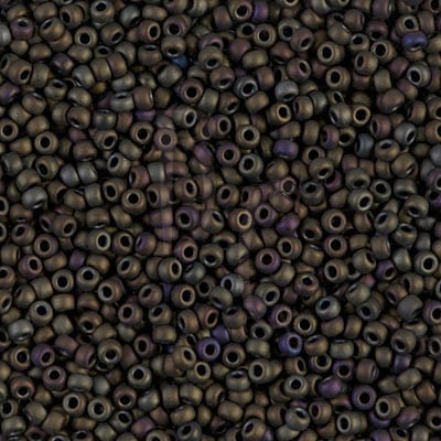 Rocaille 11/0 2013 Matte Metallic Dark Olive Iris 10 gr