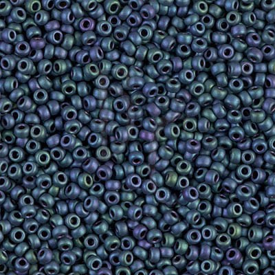 Rocaille 11/0 2064 Matte Metallic Blue Green 10 gr
