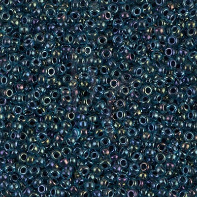 Rocaille 11/0 0347 Dark Blue Lined Aqua Ab 10 gr