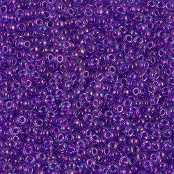 Rocaille 11/0 0352 Fucsia Lined Aqua Luster 10 gr