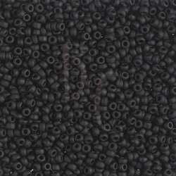 Rocaille 11/0 0401F Black Matted 10 gr