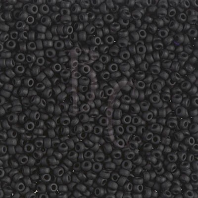 Rocaille 11/0 0401F Black Matted 10 gr