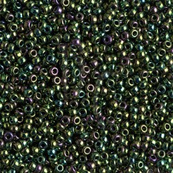 Rocaille 11/0 0465 Metallic Dark Green Iris 10 gr