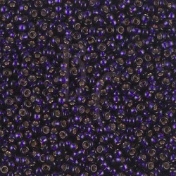 Rocaille 11/0 1426 Dyed Silver Lined Dark Purple 10 gr