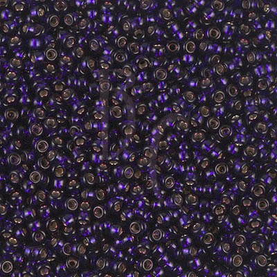 Rocaille 11/0 1426 Dyed Silver Lined Dark Purple 10 gr