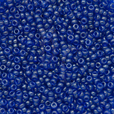 Rocaille 11/0 0176 Transparent Cobalt Luster 10 gr