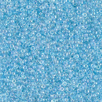 Rocaille 11/0 0269 Glacier Blue Lined Crystal Ab 10 gr