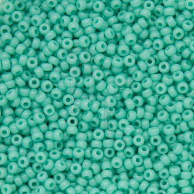 Rocaille 11/0 0412L Light Turquoise Green Opaque 10 gr