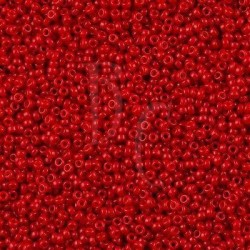 Rocaille 11/0 1684 Semi Matte Dyed Opaque Bright Red 10 gr
