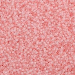 Rocaille 11/0 1923 Semi-Matte Pale Pink Lined Crystal 10 gr