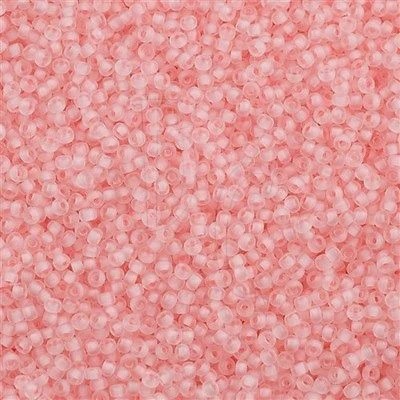 Rocaille 11/0 1923 Semi-Matte Pale Pink Lined Crystal 10 gr