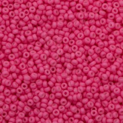 Rocaille 11/0 2045 Opaque Matte Dyed Bright Pink 10 gr