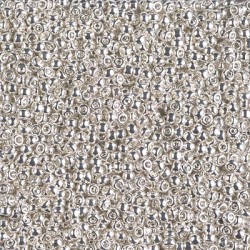 Rocaille 11/0 0961 Bright Sterling Plated 10 gr
