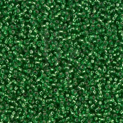Rocaille 15/0 0016 Silver Lined Green 10 gr