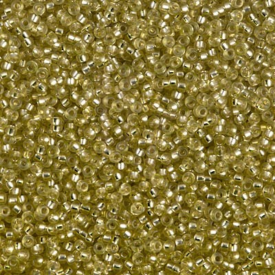 Rocaille 15/0 1631 Semi Matte Silver Lined Jonquil 10 gr
