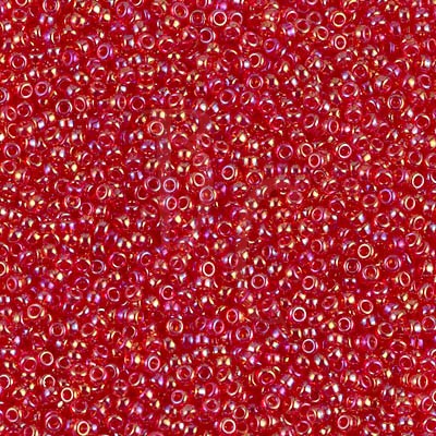 Rocaille 15/0 0254 Trasparent Red Ab 10 gr