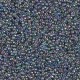 Rocaille 15/0 2444 Transparent Blue Grey Gold Luster 10 gr