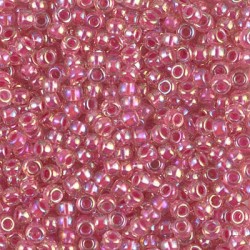 Rocaille 8/0 0355 Hot Pink Lined Crystal Ab 10 gr